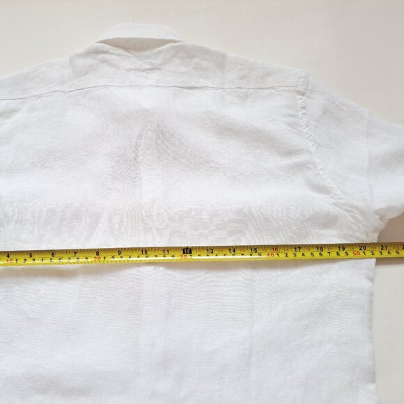 NEW Stenstroms Short Sleeves Button Down 100% Linen Dress Shirt Size S - Picture 15 of 15